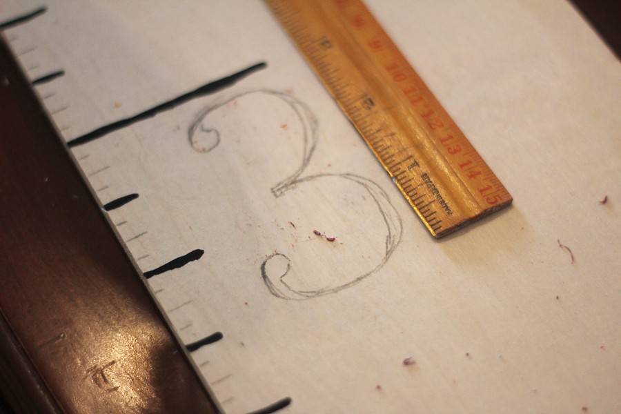 Yardstick, One 39 Inch Wood Measuring Stick, Vintage Wooden Ruler