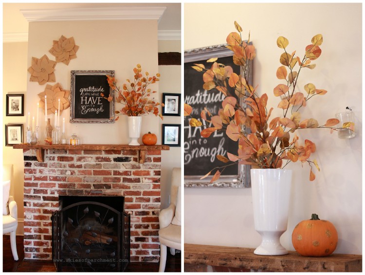 autumn mantel