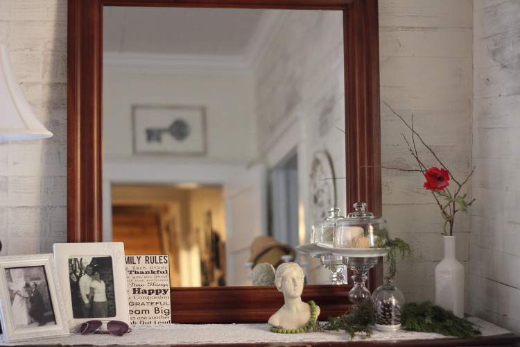 Cottage Christmas I  bedroom vignette