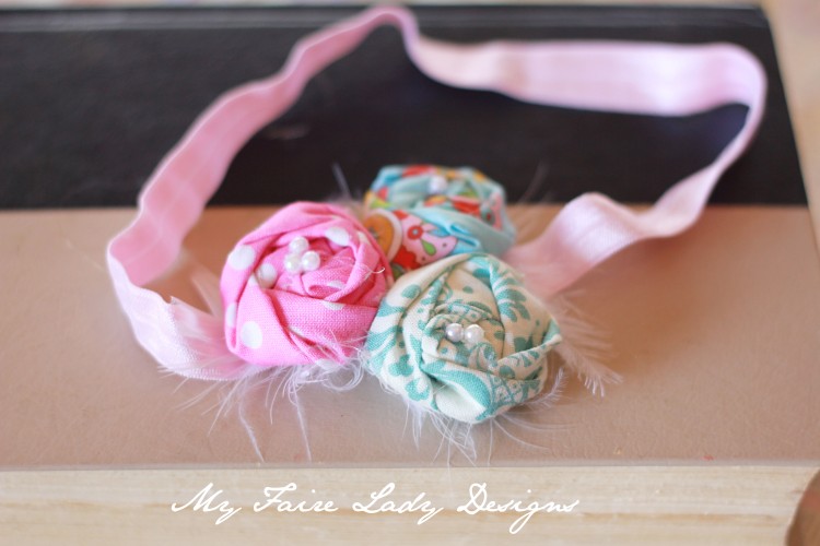 aqua pink headband