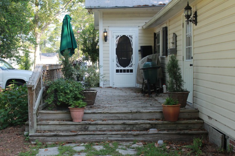 back deck- before