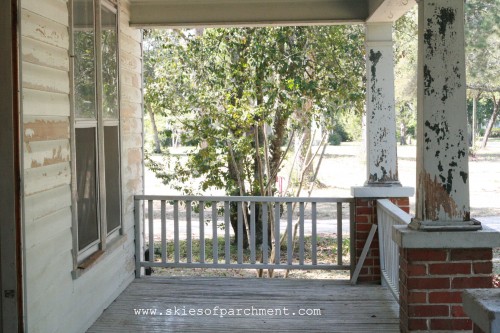 cottage porch before