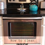 how to clean INSIDE your oven door
